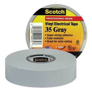 Scotch&reg; Vinyl Color Coding Electrical Tape 35 - Gray